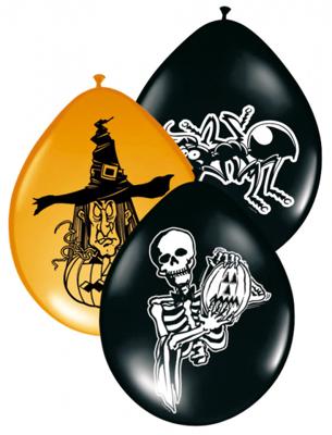 Halloween ballonnen 30cm 8 stuks