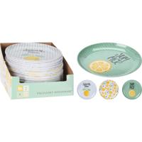Excellent Houseware bord ø20 cm lemon 3 assorti - thumbnail