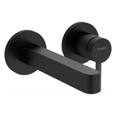 Hansgrohe Wastafelmengkraan Inbouw Finoris 2-gats 168 mm Voorsprong Met Afvoerplug Mat Zwart Hansgrohe Wastafelmengkraan Inbouw Finoris 2-gats 168 mm Voorsprong Met Afvoerplug Mat Zwart