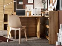 Uitklapbaar bureau CONCEPTION PRO artisan eik links - thumbnail