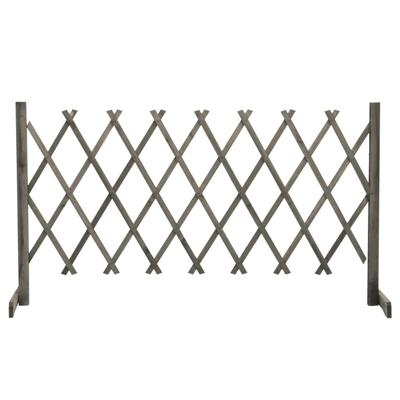 VidaXL Tuinlatwerk 150x80 cm massief vurenhout grijs VidaXL Tuinlatwerk 150x80 cm massief vurenhout grijs