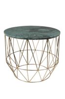 Dutchbone Bijzettafel 'Boss' Marmer, 51cm - thumbnail