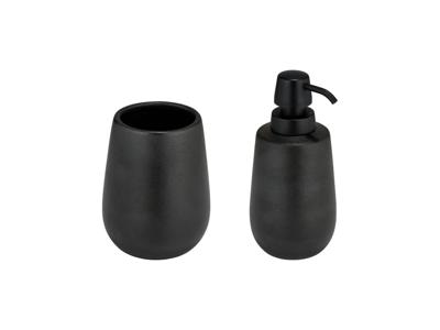 Wenko Zeepdispenser en tandenborstelhouder Nerno 2-delig