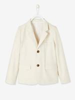 Feestelijk jasje voor jongens van katoen/linnen lichtbeige - thumbnail