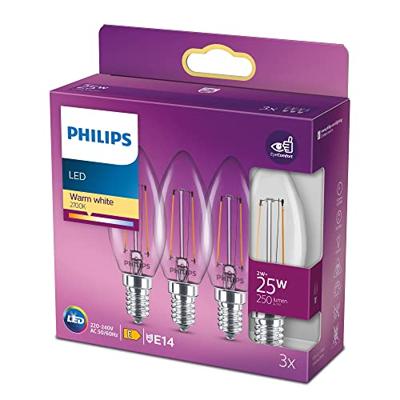 Philips 2W - E14 - 2700K - 250 lumen set van 3 - 929001238343