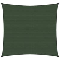 VidaXL Zonnezeil 160 g/m² 2,5x2,5 m hdpe donkergroen - thumbnail
