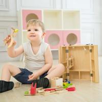 Classic World houten gereedschapskoffer, 35dlg. - thumbnail