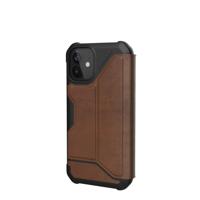 UAG Rugged Case for iPhone 12 Mini 5G [5.4-inch] - Metropolis Leather Brown - Flip cover voor mobiele telefoon - robuust - soepel Italiaans leer - leer pantserbruin - voor Apple iPhone 12 mini - thumbnail