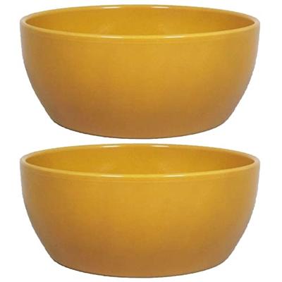 Schaal boule d24.5h9.5cm okergeel