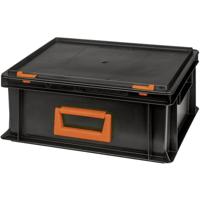 Alutec 139214110188 Kunststofbox Magnus PC 14 (b x h x d) 400 x 183 x 300 mm Zwart, Oranje 1 stuk(s) - thumbnail