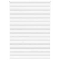 VidaXL Zebra rolgordijn 160x200 cm stofbreedte 155,9cm polyester wit - thumbnail