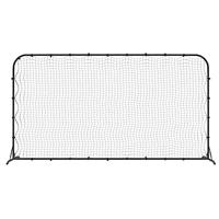 Voetbal rebounder 366x90x183 cm HDPE zwart - thumbnail