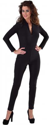Catsuit jersey zwart