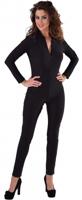 Catsuit jersey zwart - thumbnail