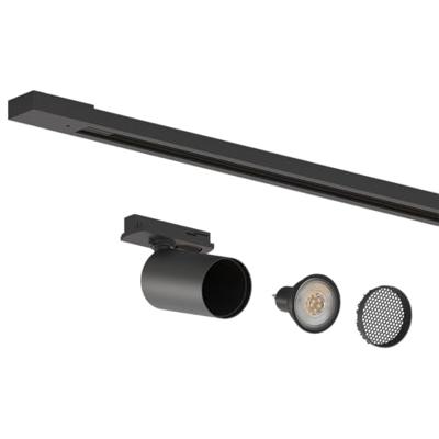 Tracklight 4-Lichts Plafondlamp Zwart Tracklight 4-Lichts Plafondlamp Zwart