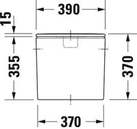 Duravit Durastyle duobloc reservoir 6 ltr. Wit - thumbnail