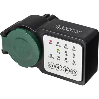 Sygonix SY-6786456 Cowntdown timer Analoog Dagprogramma 3680 W IP44 Continubedrijf, Countdown-functie, START/STOP functie