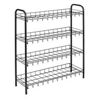 Metaltex schoenenrek 4 rekken 64x23x80.5 cm zwart - thumbnail