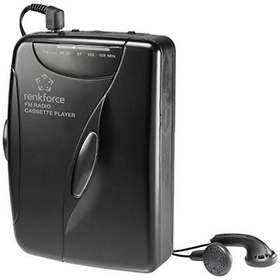 Renkforce RF-CP-150 Draagbare cassettespeler Zwart