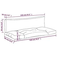 Palletkussens 2 st ruitpatroon stof rood - thumbnail