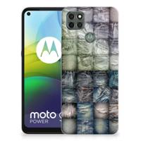Silicone Back Cover Motorola Moto G9 Power Spijkerbroeken - thumbnail
