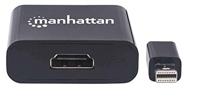 Manhattan 152570 Mini-displayport Adapter [1x Mini-DisplayPort stekker - 1x HDMI-bus] Zwart Afgeschermd, UL gecertificeerd 15.00 cm - thumbnail
