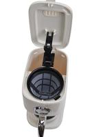 BiKitchen nostalgia 150 Koffiezetapparaat Crèmewit (glanzend) Capaciteit koppen: 12 Glazen kan, Warmhoudfunctie - thumbnail