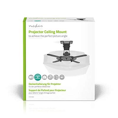 Projectorbeugel | Full Motion | 10 kg | Draaibaar | Kantelbaar | Staal | Zwart