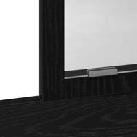 Kaptafel met lade Zwart eiken 100 x 41 x 140 cm Bewerkt hout - thumbnail