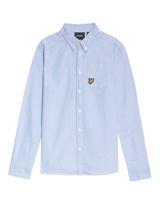 Lyle & Scott winter oxford shirt jongens - blauw - thumbnail