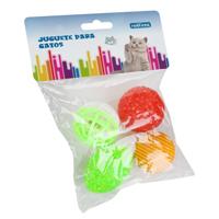 Nobleza Katten speelballetjes - 4 Stuks - thumbnail