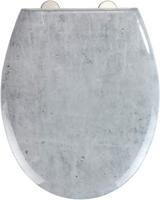 Wenko Wc-bril Concrete 37 X 44,5 Cm Duroplast Grijs - thumbnail