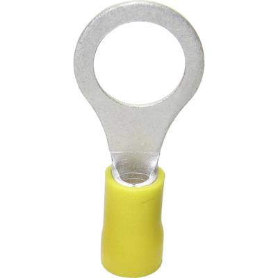 TRU COMPONENTS 1583003 Ringkabelschoen Dwarsdoorsnede (max.): 6 mm² Schachtdiameter: 5.30 mm Deels geïsoleerd Geel 1 stuk(s)
