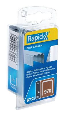 Rapid Nr. 970 vlakdraadnieten DP 14 mm, 670 stuks - 40109599 - 40109599 Rapid Nr. 970 vlakdraadnieten DP 14 mm, 670 stuks - 40109599 - 40109599