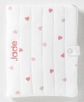 Hoesje voor groeiboekje hartjesprint - thumbnail