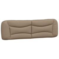 Bed met matras kunstleer cappuccinokleurig 180x200 cm - thumbnail