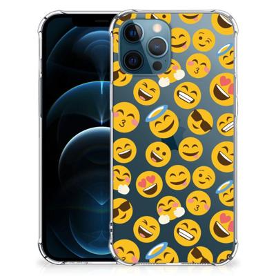 iPhone 12 | 12 Pro Doorzichtige Silicone Hoesje Emoji iPhone 12 | 12 Pro Doorzichtige Silicone Hoesje Emoji