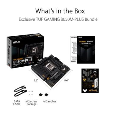 Asus TUF GAMING B650M-PLUS Moederbord Socket AMD AM5 Vormfactor Micro-ATX Moederbord chipset AMD® B650