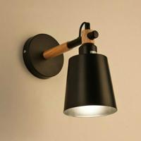 Trap gangpad bed slaapkamer muur lamp creatieve eenvoudige achtergrond restaurant Oblique vat Light AC 220V (zwart) - thumbnail