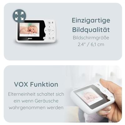 Alecto DVM-64 Babyfoon met Camera Wit/Zwart