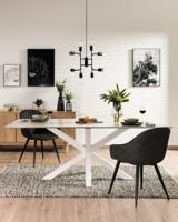 Kave Home Eettafel 'Argo' Iron Moss Keramiek, 180 x 100cm, kleur Wit - thumbnail