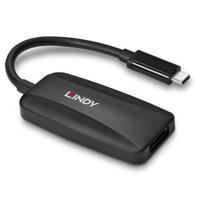 Lindy 43337 video kabel adapter 0,13 m USB Type-C DisplayPort Zwart - thumbnail