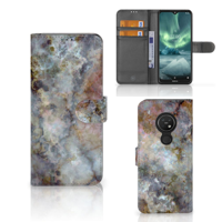 Nokia 7.2 | Nokia 6.2 | Bookcase | Marmer Grijs - thumbnail