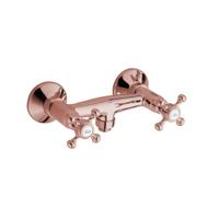 Opbouw Douchekraan Sapho Antea Mengkraan 2-knop Klassiek Rose Goud Sapho - thumbnail