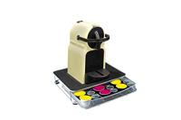 Koffiezetapparaat Standaard met Capsulehouder 32x29x6 cm Metaal/Zwart/Zilver - thumbnail