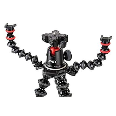 JOBY GorillaPod Rig, voor camera's, actiecamera's, LED-verlichting, flexibel statief voor fotografie, contentcreatie, Vlogging, Live streaming, Tik Tok - Black JB01522-BWW