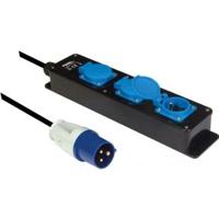 Cee-stekker naar 3-voudige schuko-stekkerdoos Velleman - Velleman - thumbnail