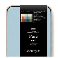 Schlafgut Schlafgut Pure Jersey Topper Hoeslaken L - 140x200 - 160x220 536 Blue Light - thumbnail