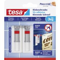 Tesa verstelbare klevende schroef tegel metaal 3 KG-2 stuks - thumbnail
