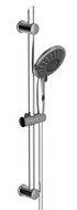 FLORENZ doucheset, 5 functies, stang 70 cm, chroom antikalk nozzles 5 functies en knop voor waterstop functie douchekop: Ø ca. 15 cm metalen douchestang, lengte: ca. 70 cm wandbevestiging in FLORENZ doucheset, 5 functies, stang 70 cm, chroom antikalk nozzles 5 functies en knop voor waterstop functie douchekop: Ø ca. 15 cm metalen douchestang, lengte: ca. 70 cm wandbevestiging in